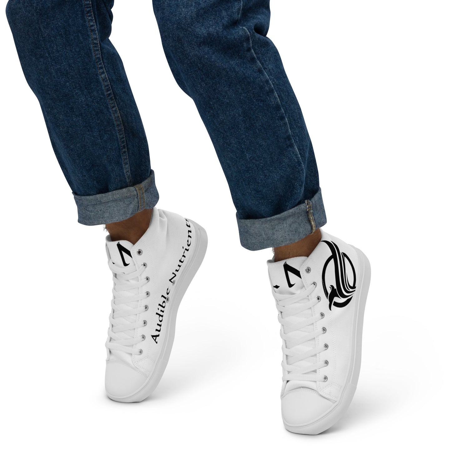 Audible Nutrients™ Men’s high top canvas shoes