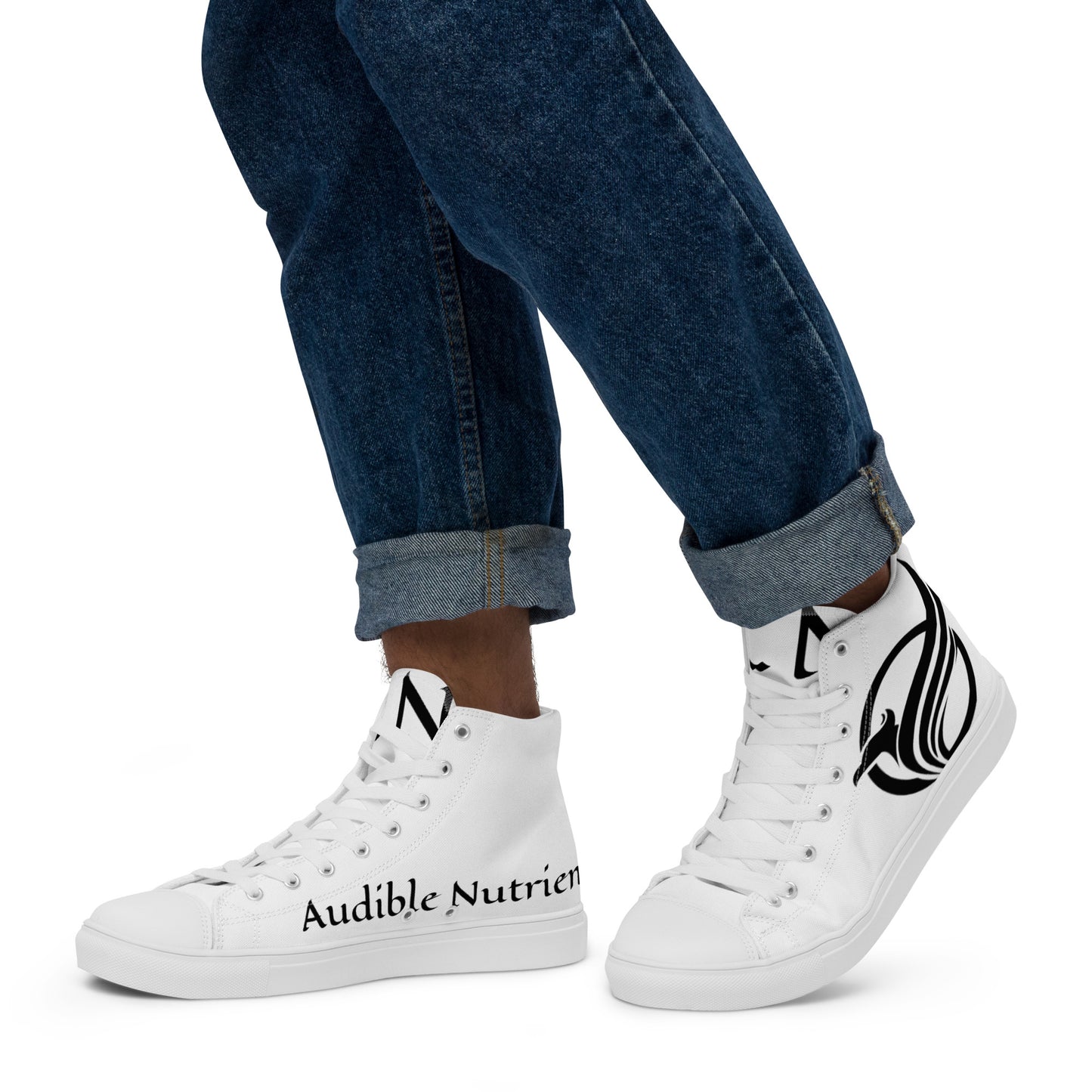 Audible Nutrients™ Men’s high top canvas shoes